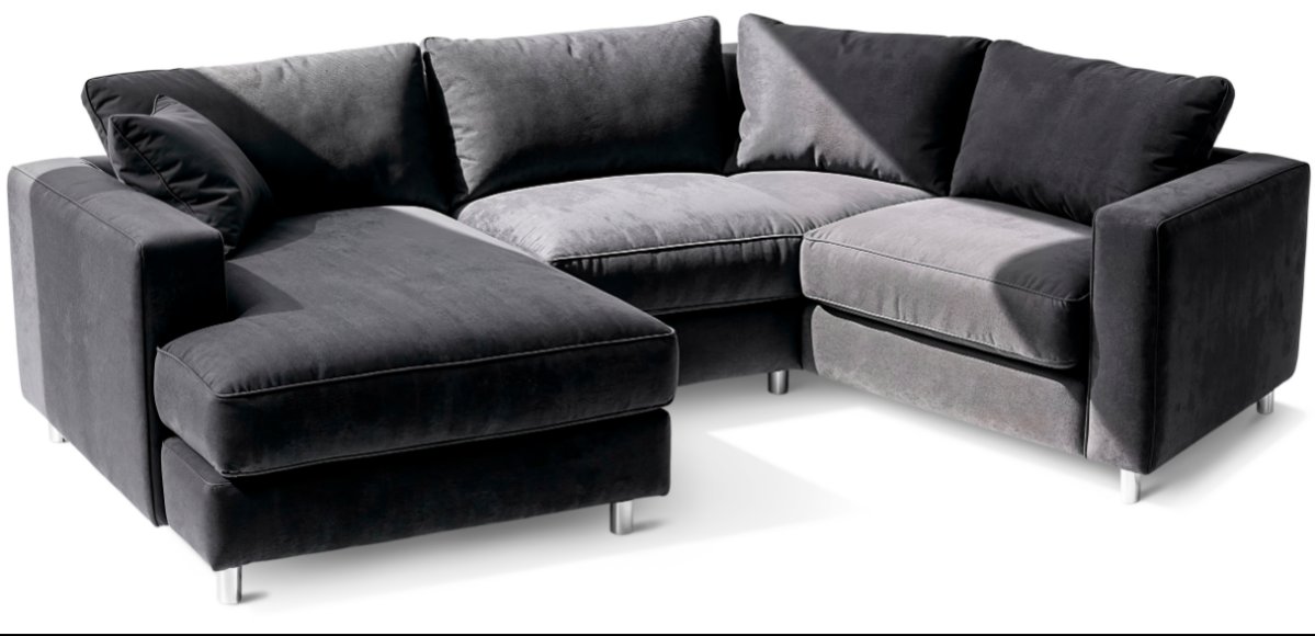 Gray Sectional Couch - Like New